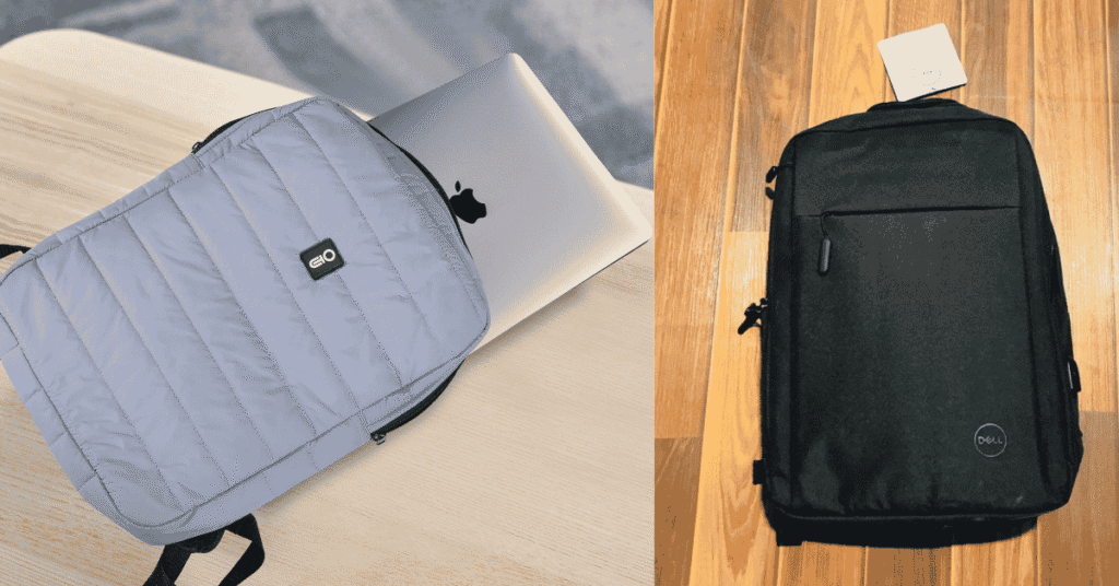 laptop in a bag
