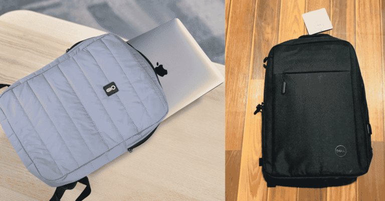 laptop in a bag