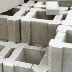 Concrete blocks in different sizes and types for UK building projects