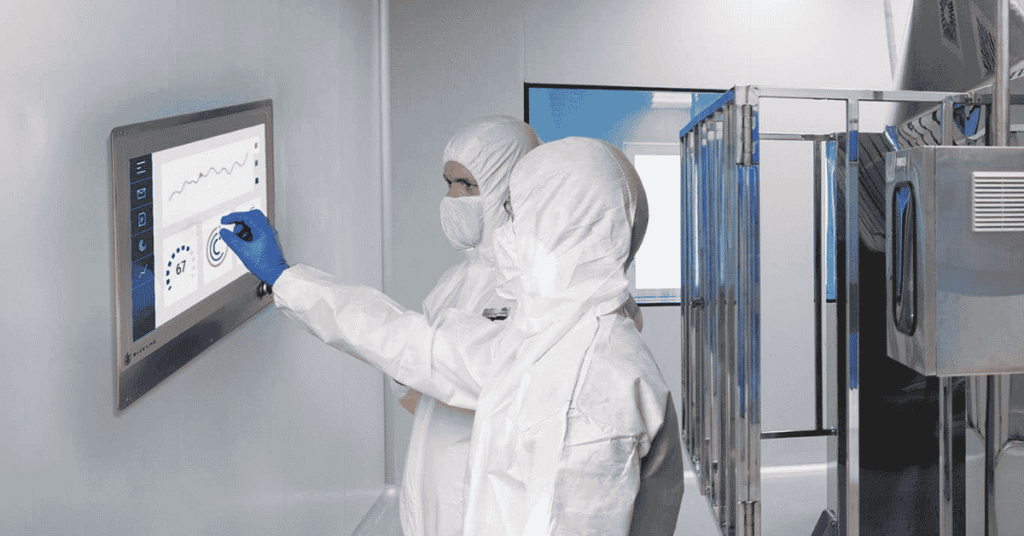 Industrial IT hardware and cleanroom HMI for regulated manufacturing environments