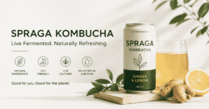 Nykyta Izmaylov and SPRAGA kombucha representing natural fermented drinks in the European functional beverage market