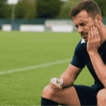 Emergency dentist in Leamington Spa treating a sports-related dental injury.