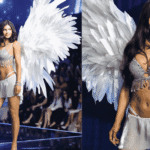 Kylie Jenner in the $50 million Fantasy Bra and white wings on the 2026 Victoria’s Secret runway