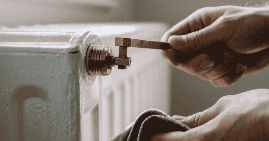 How to bleed a radiator without a key in a UK home