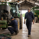 Farm equipment maintenance during peak planting and harvest season